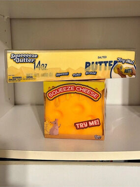 2 pack Squeezee Butter and Squeeze Cheese